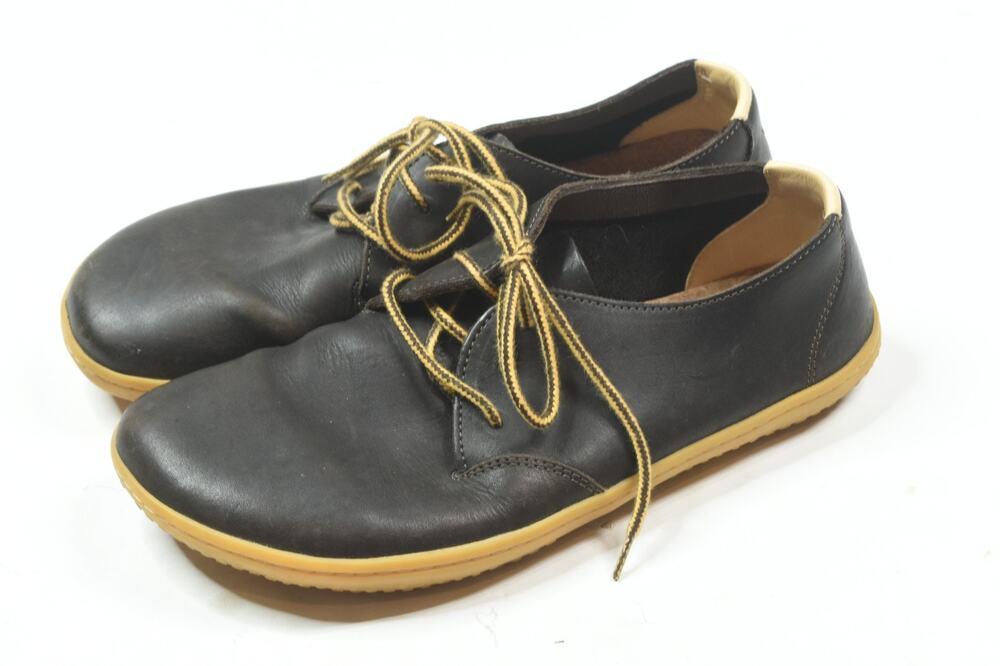 ViVoBarefoot Naturals Leather Shoes Mens 41 Brown Lace-Up Comfort Minimalist